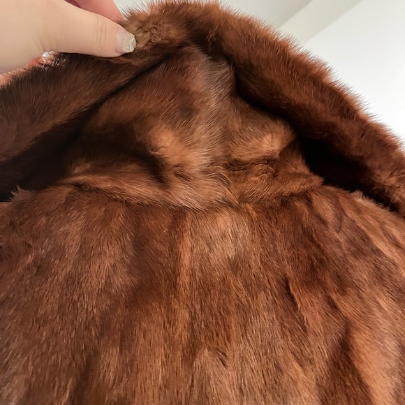 Bright shinning mink vintage corp coat - Picture 3 of 5